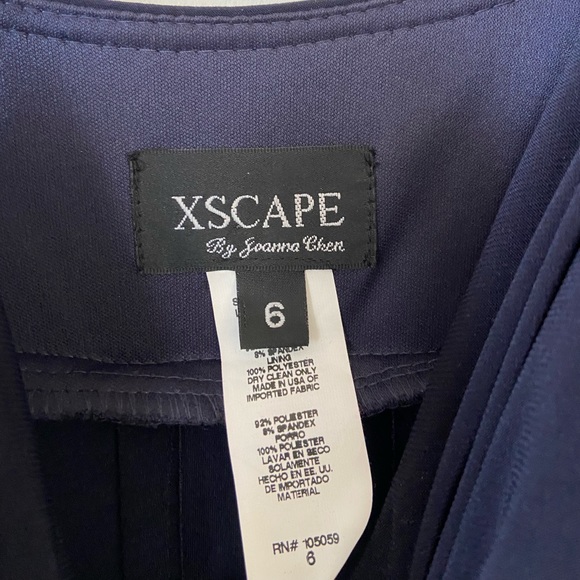 XSCAPE by Joanna Chen Navy Long Formal Dress - Picture 5 of 5